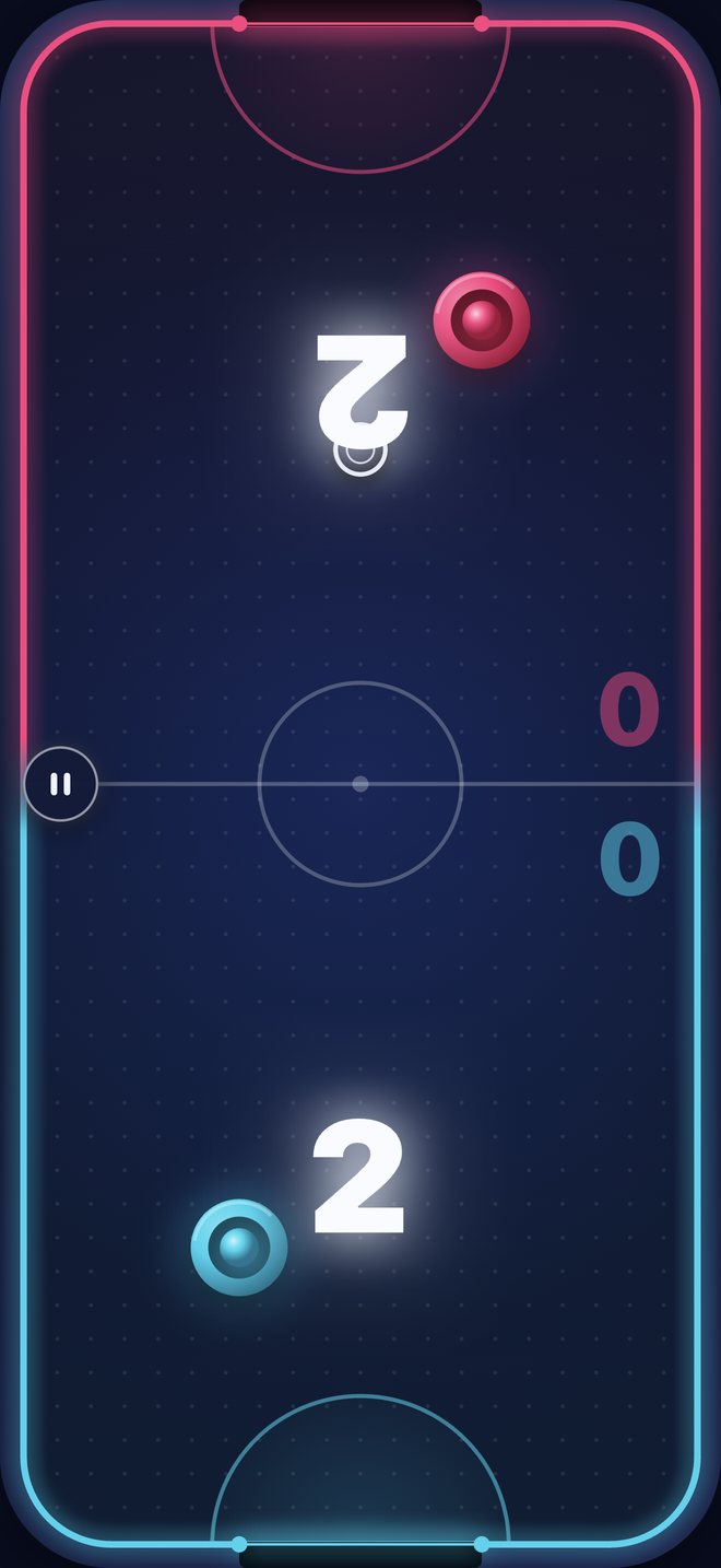 Two players on one phone
