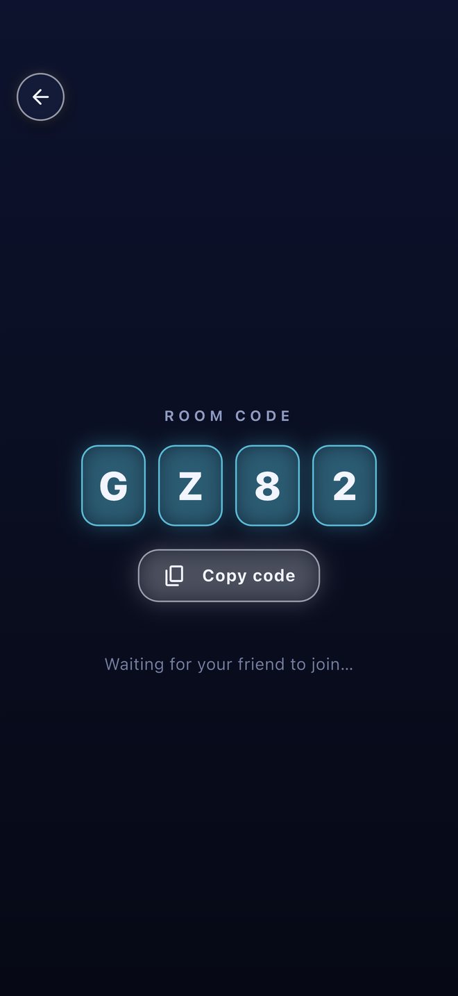 An online room code